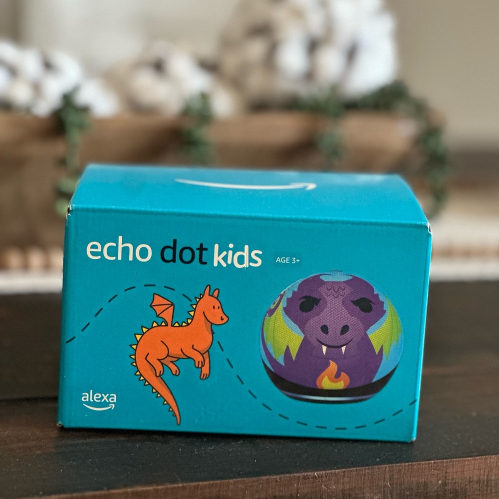 Amazon Echo Dot Kids Speaker - Blue and Purple